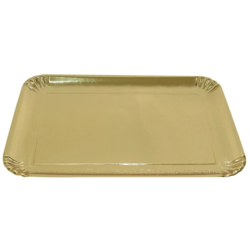 Taca podkład na ciasto złota 33,5 x 44,5 cm podkładka pod ciasto sztywny